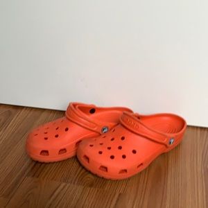 Orange Crocs